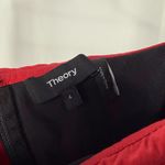 Theory  Laureema Light Poplin Off‎ Shoulders Top in Crimson Red Size 4 Photo 3