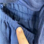 Roxy 3/$30  | Blue Tie Front Exposed Long Sleeve Boho Dress XS Photo 3