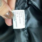 Vintage Black Leather Patchwork Biker Grunge Vest Size M Photo 3