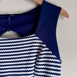Altar'd State Altar’d State Navy and White Striped Open Back Sleeveless A-Line Dress Sz Large Photo 5