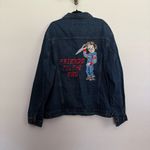 Port Authority Embroidered Customized Chucky Doll Denim Jacket 2XL Photo 1