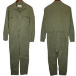 ZARA The Worker Overall Jumpsuit Green Photo 2