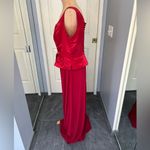 Venus Bella Formals by  Red Formal Bridesmaid Dress Embroidered Sleeveless Photo 5