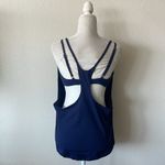 Athleta  Seascape‎ Blousy Tankini Top 36D Navy Blue Photo 6