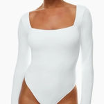 Aritzia  Babaton White Sqaure Neck Bodysuit Photo 0
