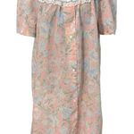 Vintage 80s Pink‎ Floral Eyelet Collar Nightgown Soft Girl Grannycore Tradwife Pink Size undefined Photo 0