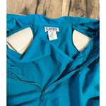 Teddi Vintage 80s New Blue Teal Teddi Sport Lightweight Chevron Jacket Small Photo 7