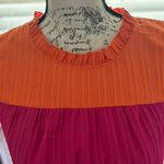 Colorblock Ruffle Sleeve Top Photo 4
