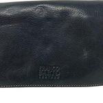 Franco Sarto Women's Black Leather Fold Over Snap Closure Wallet w Change Pouch Photo 0