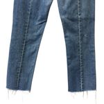 Old Navy Seam Back The Power Blue Jean Perfect Straight Raw Hem Ankle Womens 8 Photo 6