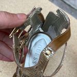 Guess  silver faux snakeskin wedges Photo 4