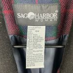 Sag Harbor Vintage 90s Tartan Plaid Wool Blazer Women's Size 18W Holiday Red Photo 5