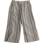 Fresh Produce  Newport Cropped Linen Blend Beachy Stripe Pants | Medium Photo 1