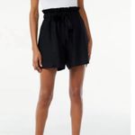 Splendid  Ruby black crinkle cotton high rise paper bag shorts S Photo 6