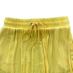 Vera Wang Simply Vera Women Midi Skirt Bright Yellow Asymmetrical Tropical Island Boho Photo 1