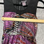 Fire Los Angeles  Dress XS Sleeveless Mini Dress Purple Black Mesh‎ Panel Top Photo 1