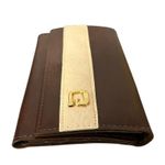 Vintage Star Brand Dark Brown Leather? Trifold Wallet Made in Hong Kong Classic Photo 4