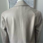 BLANK NYC  Faux Leather Cream Blazer Size S Photo 8