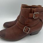 Kenneth Cole Reaction Western leather ankle boots Size 7.5 brown Photo 6