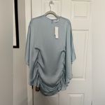 SIMKHAI Kadence satin minidress in Light Sky Blue Size 0 Photo 6