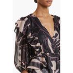 Ted Baker Jamyna Metallic Abstract Floral Blouse Size 6 Photo 2