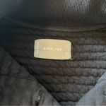Everlane Organic Cotton Black Collared Quilted Mockneck Sweatshirt size small Photo 7