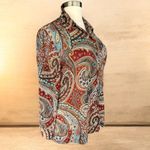 Evan Picone NWT! Multicolor Paisley Blouse Size 2X Photo 2