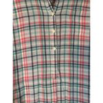 Toad & Co Plaid Blue & Pink Multi Quarter Button Long Sleeve Shirt Women Sz S Photo 5