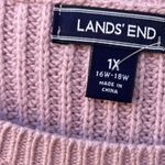 Lands' End Lands’ End size 1X dolman sleeve chunky knit sweater. Photo 2