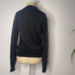 J.Crew  Size Small Sweater Black Over Tan Underlay 100% Cotton Photo 8