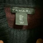 Tahari Womens Soft Sweater S Small Bust 36” Black & Red Plaid Cowl Turtleneck Photo 4