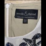 Needle & Thread  Embellished White Blue Glitter Sequin Sheath Dress Sz 4 NWT $236 Photo 1