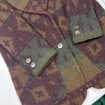 American Eagle Vintage  Wool Blend Southwestern Aztec‎ Dad Coat Jacket Womens Med Photo 2