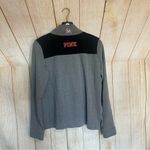 PINK - Victoria's Secret Victoria’s Secret Pink Grey Marlin’s Cozy Kangaroo Pockets Medium Photo 5