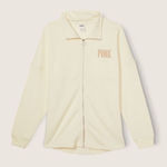 PINK - Victoria's Secret PINK Zip Up Sweater in Cream Photo 0