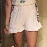 Blue Rain White and Floral Romper Photo 0