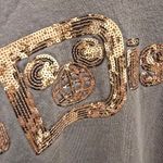 {L} Walt  World Briar Rose Gold Sequin Spirit Jersey Gray Disney Parks Photo 7