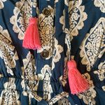 Matilda Jane  Romper Medium Blue and Pink Patterned Shorts Boho Photo 4