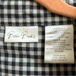 Bobbie Brooks autumn Women's Gingham Fall Leaves Long Sleeve Button Up shirt L Black Size L Photo 3