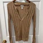 American Eagle Y2K  Women’s Sweater Size L Tan Bella Swan Style Mint Condition Photo 0