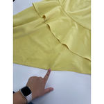 Theia Dress‎ Womens 4 Yellow Lemon Ruffle Hem Crepe Asymmetrical Sheath Photo 8