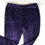 32 Degrees Heat  Purple Velour Joggers SMALL Photo 3