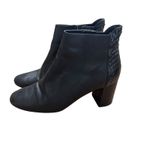Cole Haan  Black Leather Nella Heeled Booties Sz 8.5 Photo 3