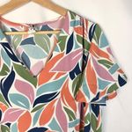 Boutique 2 Hearts Colorful Petal Flutter Short Sleeve Top L Photo 3