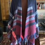 Shawl Wrap Open Front Poncho, NEW Blue Size none Photo 1