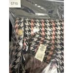 Joie  Houndstooth Blazer Jacket Pink Black White Gold Buttons Double Breasted L Photo 8