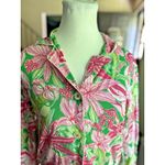 Lilly Pulitzer Lilly Pulitzer "Pick Of The Bunch" Pink Floral Pajama Top XS 100% Cotton Photo 2