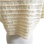 Moshita Couture Vintage Lace & Satin Bolero Cropped Sized XL Cream Wedding Photo 6