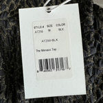 ANDIE  Swim X Demi Monaco Bikini Top Medium Black Gold Glittery Photo 2