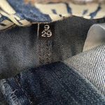 Vintage Reunion Rewash women's juniors 9 stretchy med wash ripped cuffed jeans Photo 8